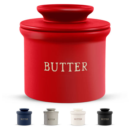 Kook French Butter Keeper Dish, Ceramic