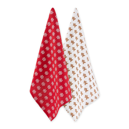 Holiday Baking Dishtowel + Spoon Gift Set