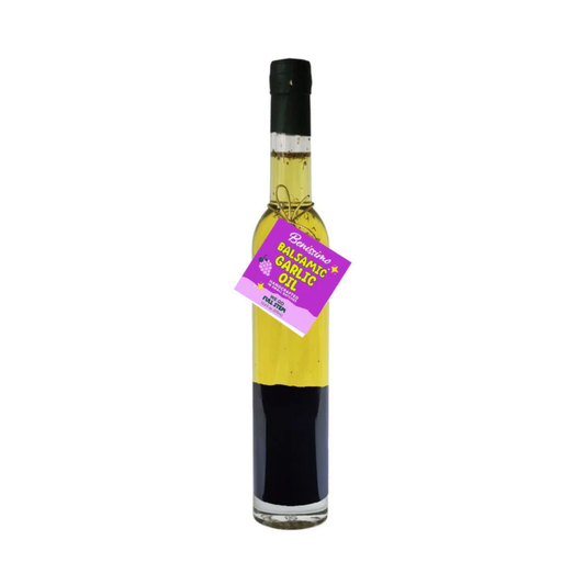 Balsamic Garlic EVOO Blend – 12.7 fl oz Tall Round: Benissimo