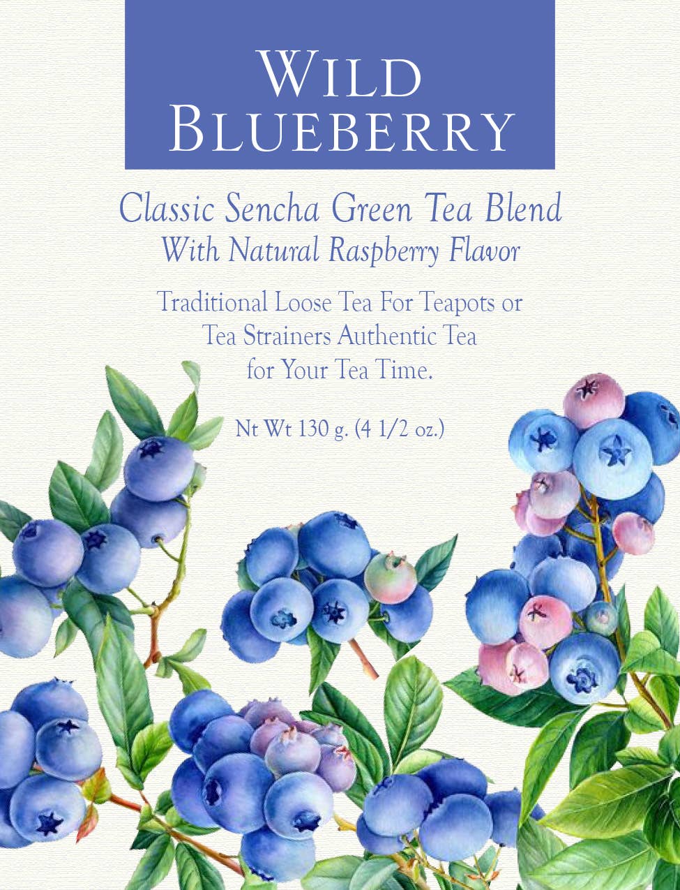 New Wild Blueberry Black Loose Tea