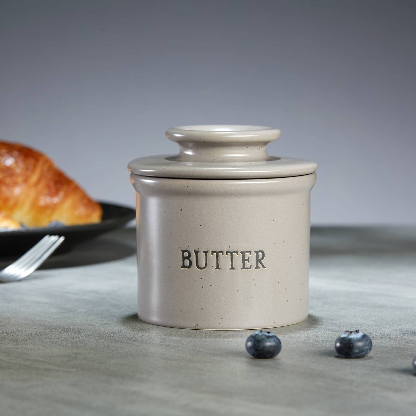 Kook French Butter Keeper Dish, Ceramic