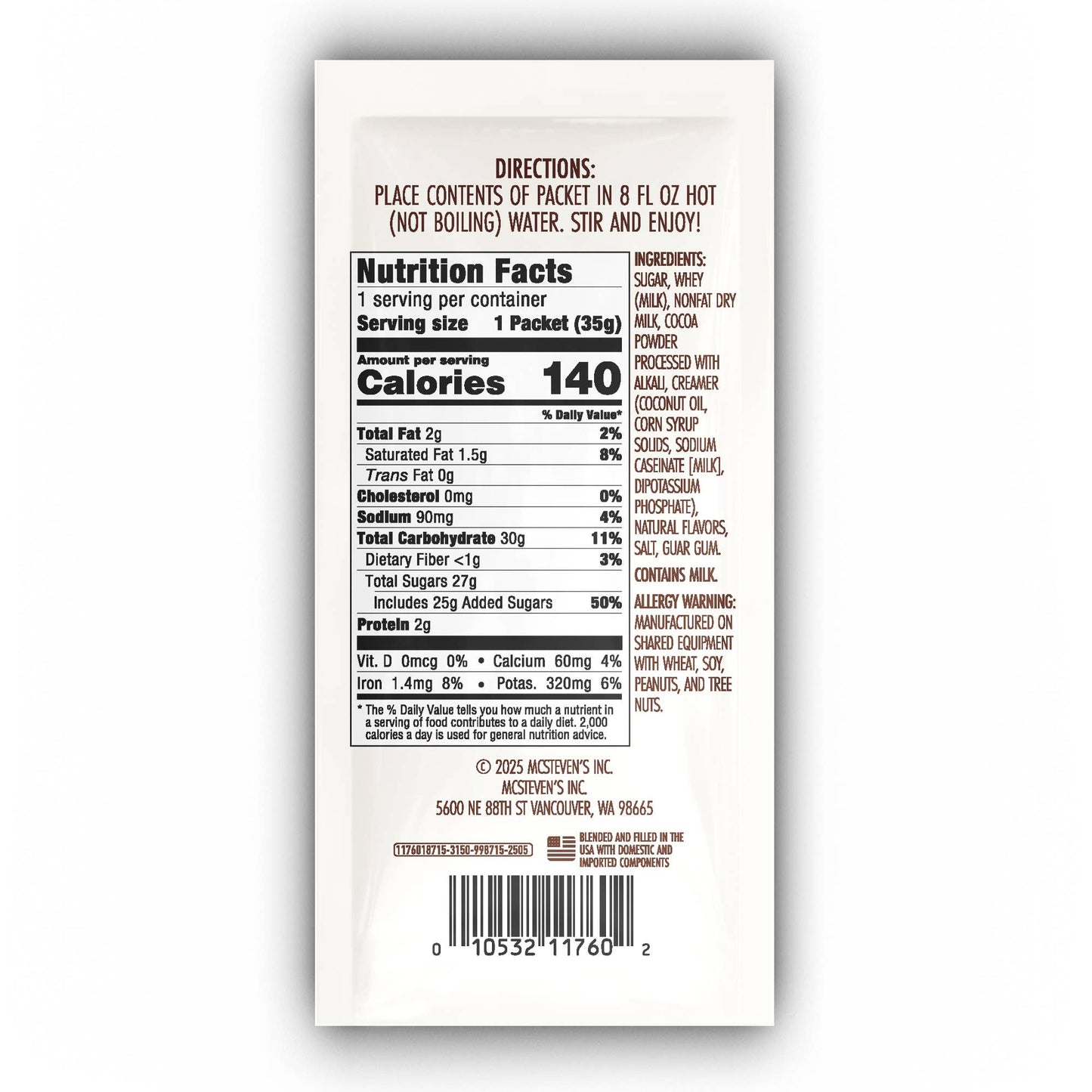 Cowboy Christmas Chocolate Cocoa (1.25oz Packets)