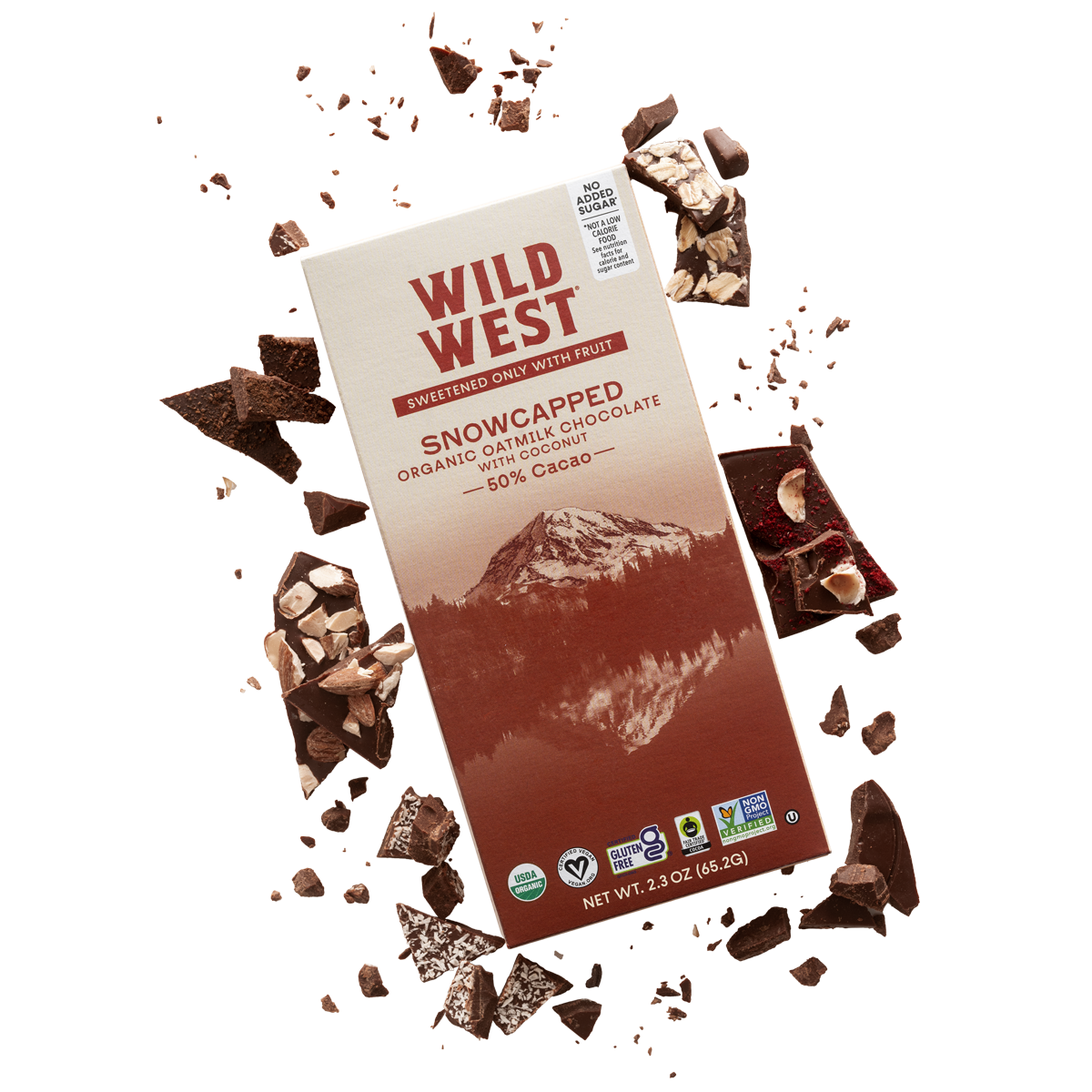 wild west snowcapped chocolate bar