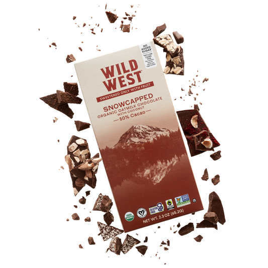 wild west snowcapped chocolate bar