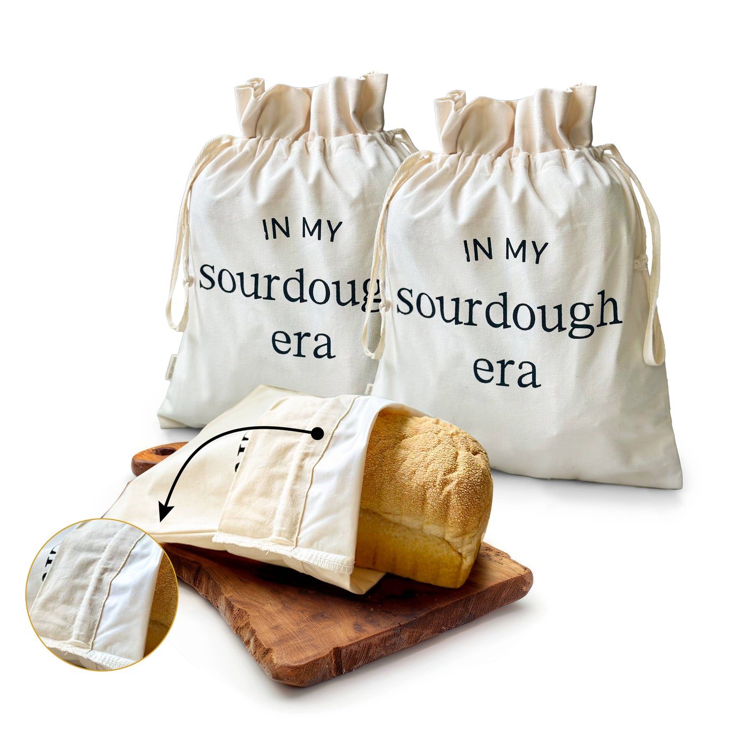 Reusable Bread Bag, Sourdough Storage