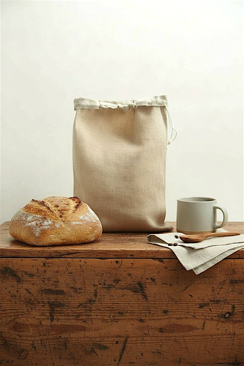 Large Beeswax Bread Bag, Reusable Storage Bakery Bag