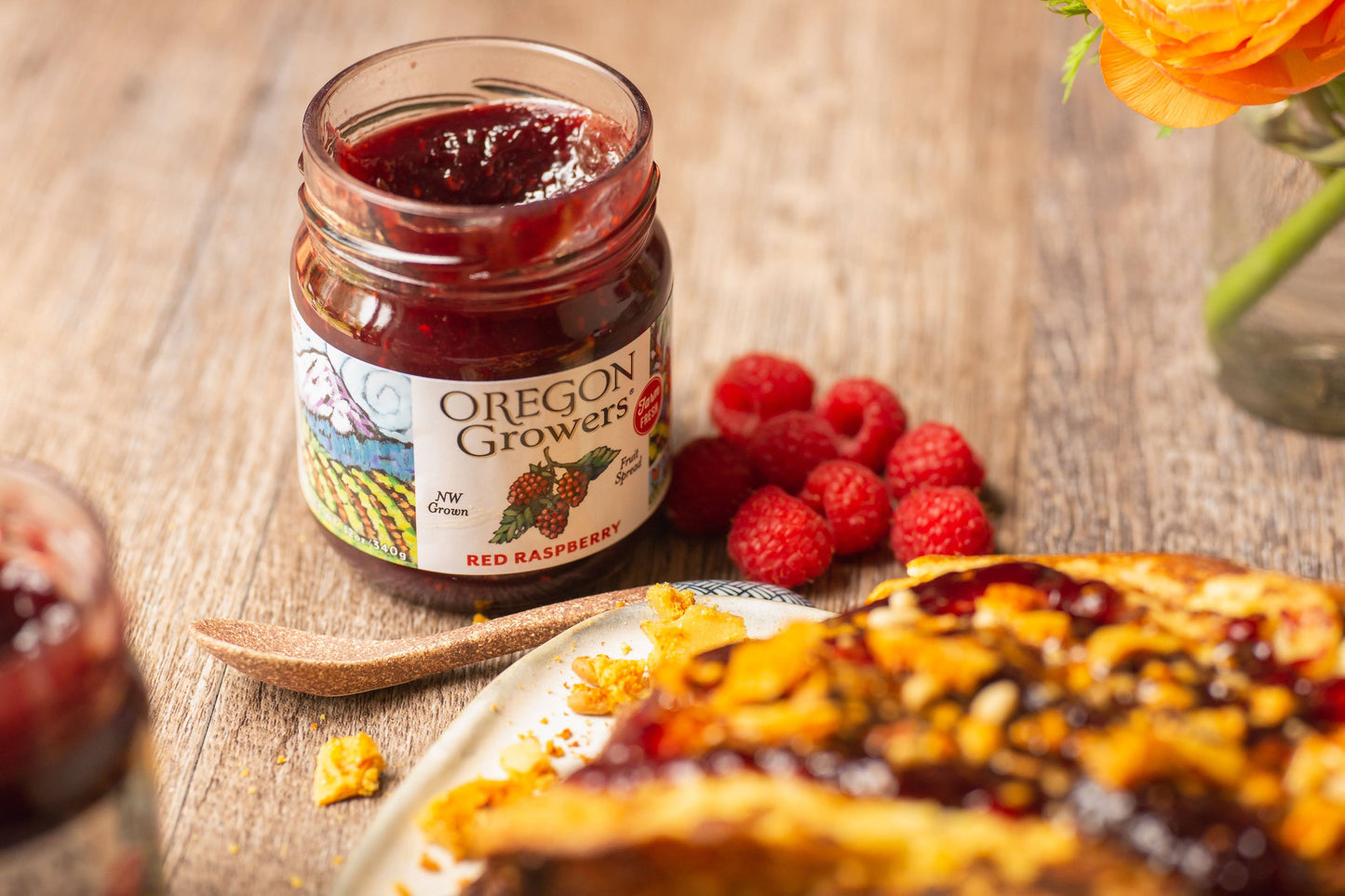 Oregon Growers - Fruit Spread 12oz Red Raspberry