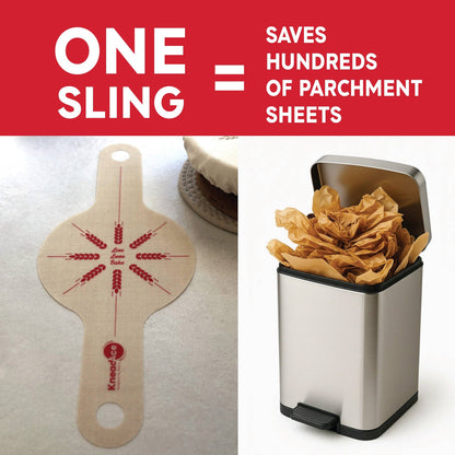KneadAce Silicone Bread Slings: 1 Round & 1 Oval