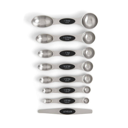Magnetic Measuring Spoons With Leveler