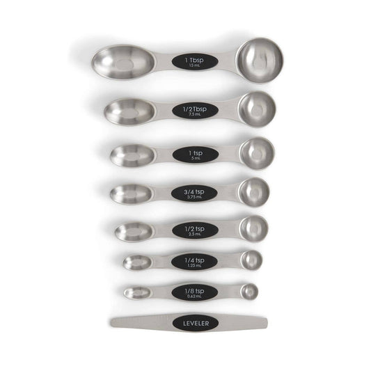 Magnetic Measuring Spoons With Leveler