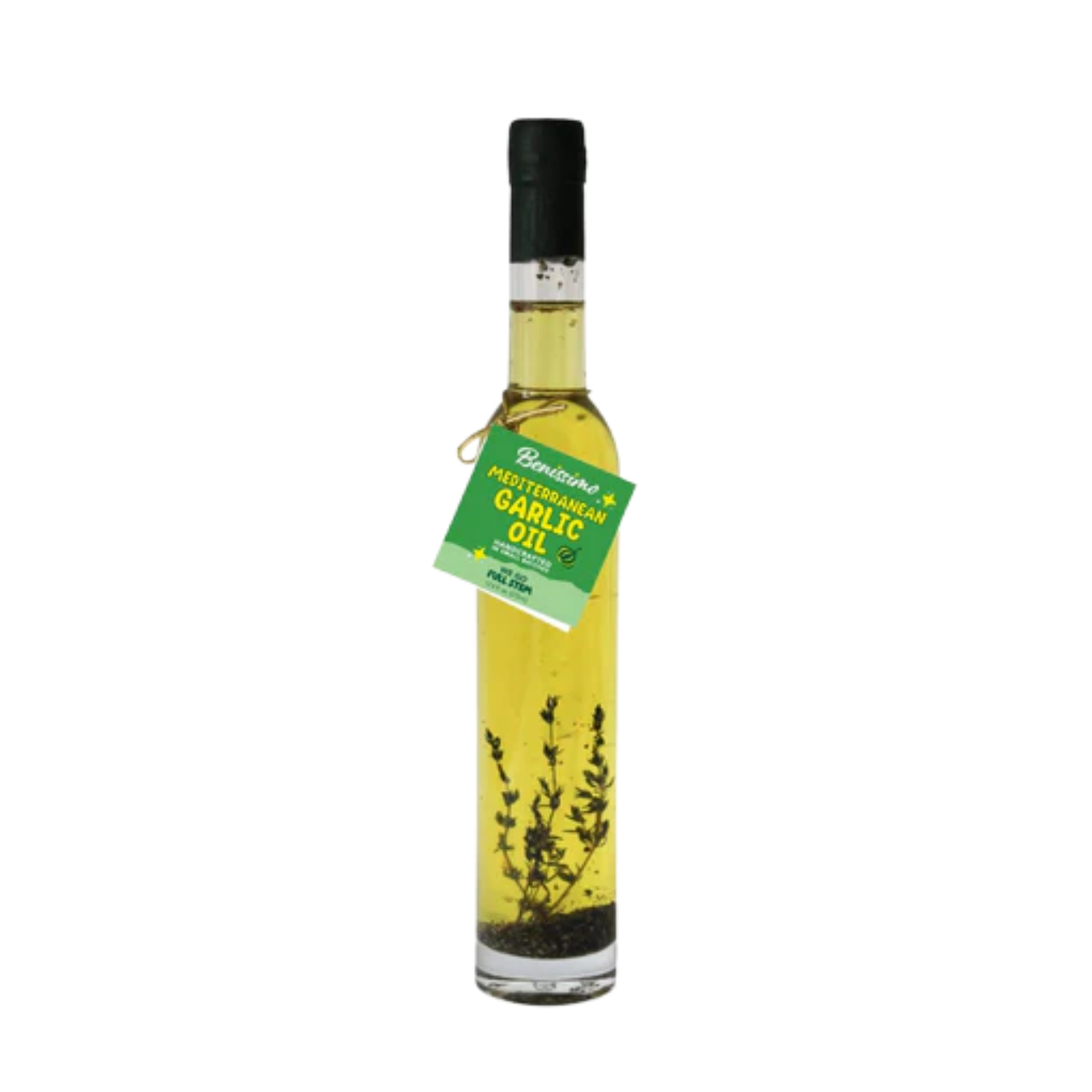 Mediterranean Garlic EVOO Blend – 12.7 fl oz Tall Round: Benissimo