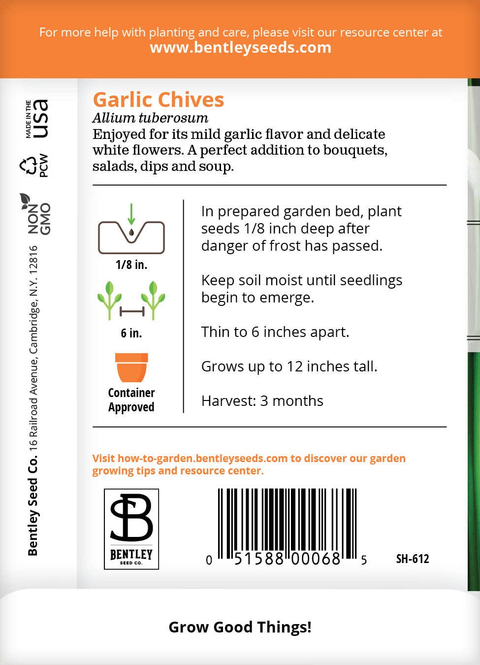 Garlic Chives Seed Packets