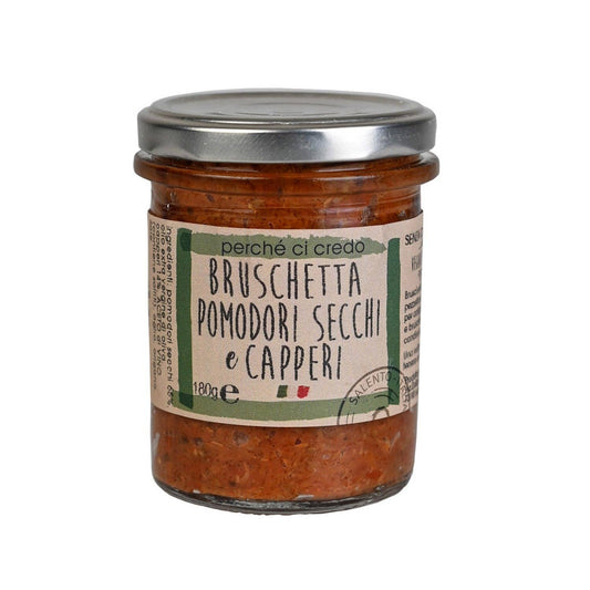 Sun-dried Tomato and Caper Bruschetta by Perché ci Credo