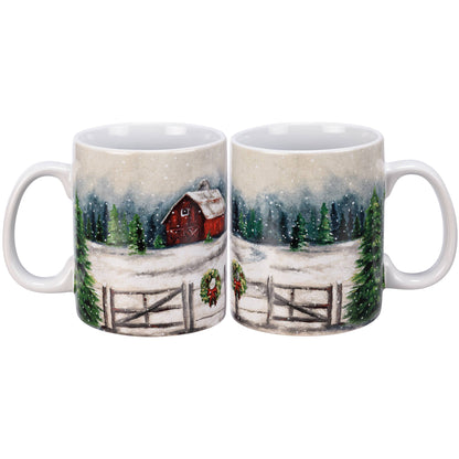 Winter Farm Mug