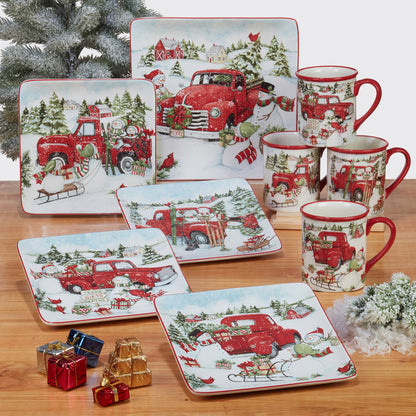Red Truck Christmas Mug 16 oz. asst.