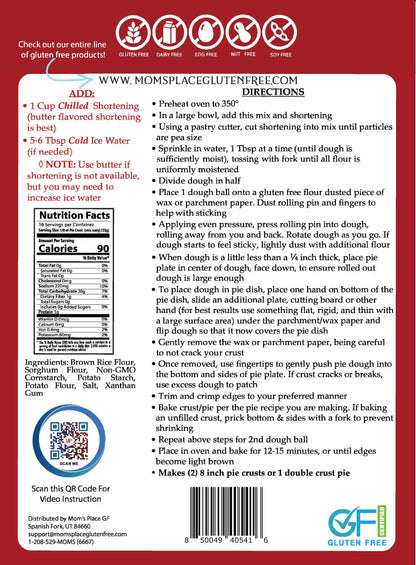 Gluten-Free Blue Ribbon Pie Crust Mix