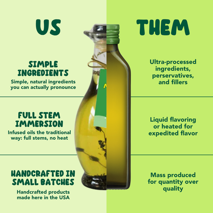 Mediterranean Garlic EVOO Blend – 8.45 fl oz Cruet: Benissimo