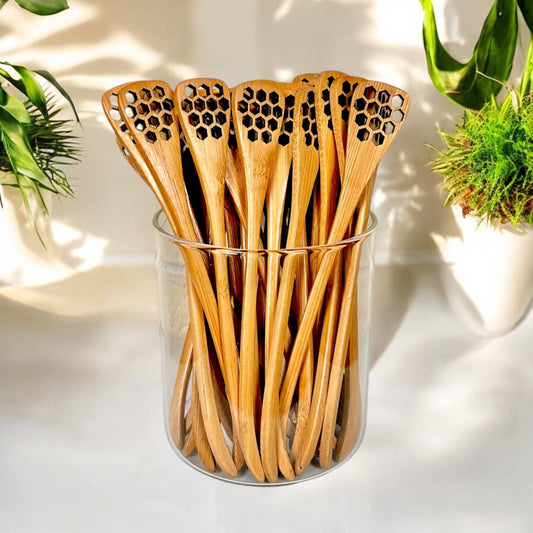 Bamboo Honey Dipper Spoon | Faire Market Bestseller