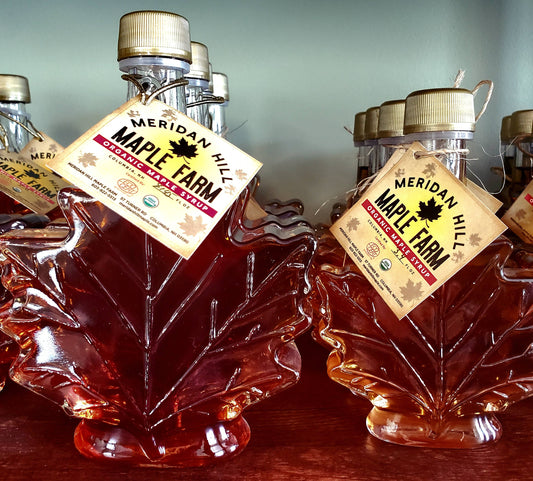 Pure Organic NH Maple Syrup Maple Leaf Glass Bottle (50ml)