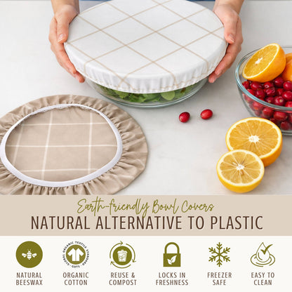 Reusable Beeswax Bowl Covers for Bread Proofing