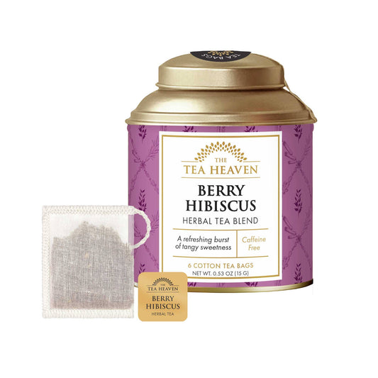 Berry Hibiscus Mini Tea Bag Canister
