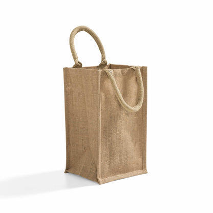 Jute Wine Bag - 2 bottle size