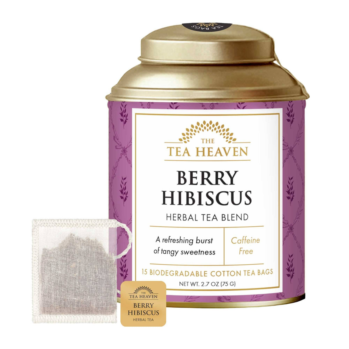 Berry Hibiscus Tea Bag Canister