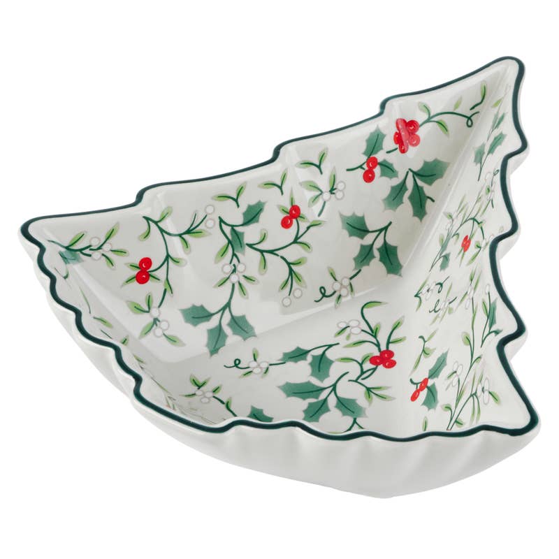 HolidayTree Bowl  RED|GREEN / Stoneware / CHRISTMAS