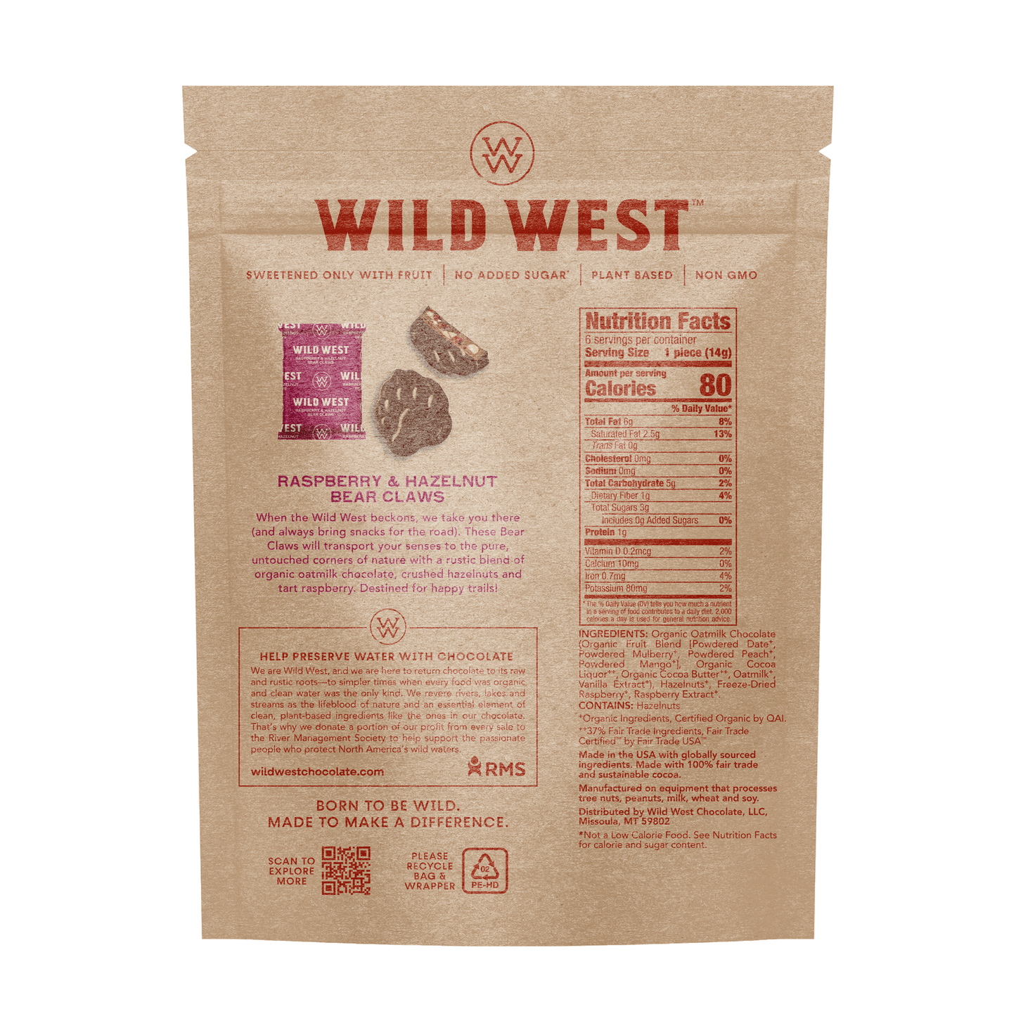 Raspberry & Hazelnut Bear Claws