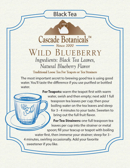 Wild Blueberry Black Tea Loose Pack