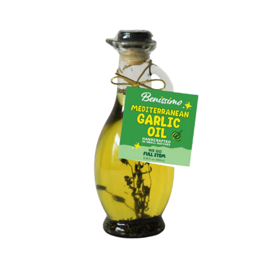 Mediterranean Garlic EVOO Blend – 8.45 fl oz Cruet: Benissimo
