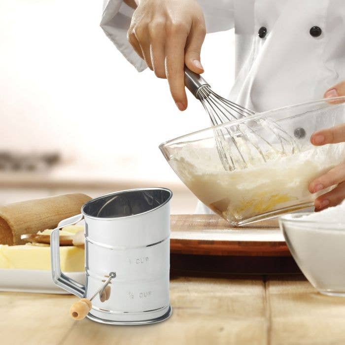 Mrs. Anderson's Baking Hand Crank Sifter, 1 Cup