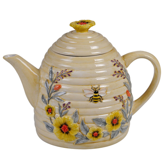 Bee Sweet 3-D Beehive Teapot