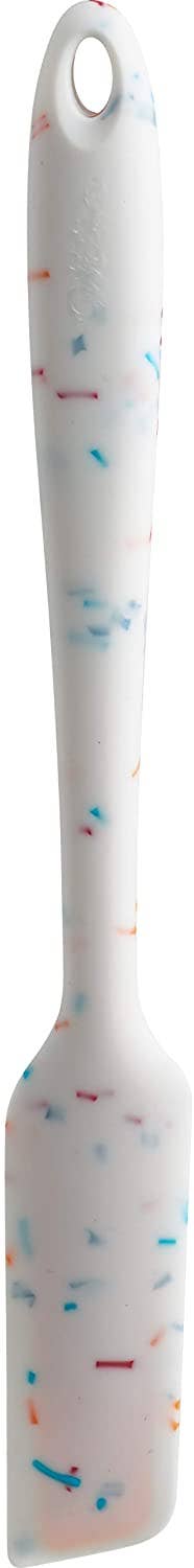 Trudeau - Silicone Jar Spatula, Confetti, 11"