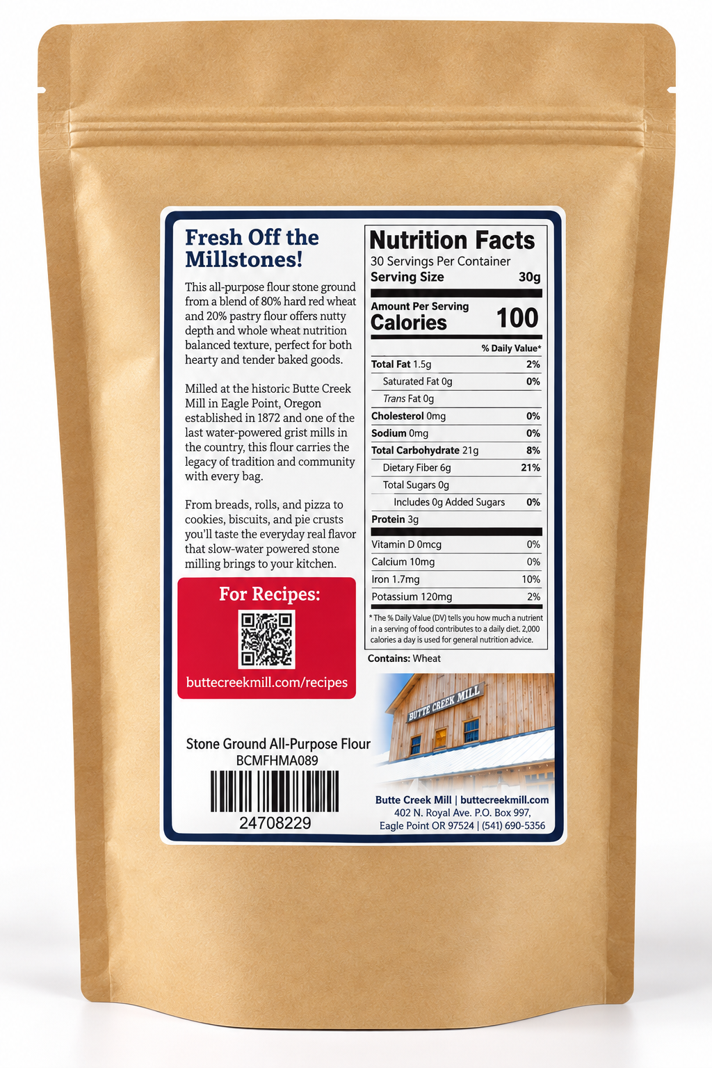 Stone Ground Whole Wheat All- Purpose Flour