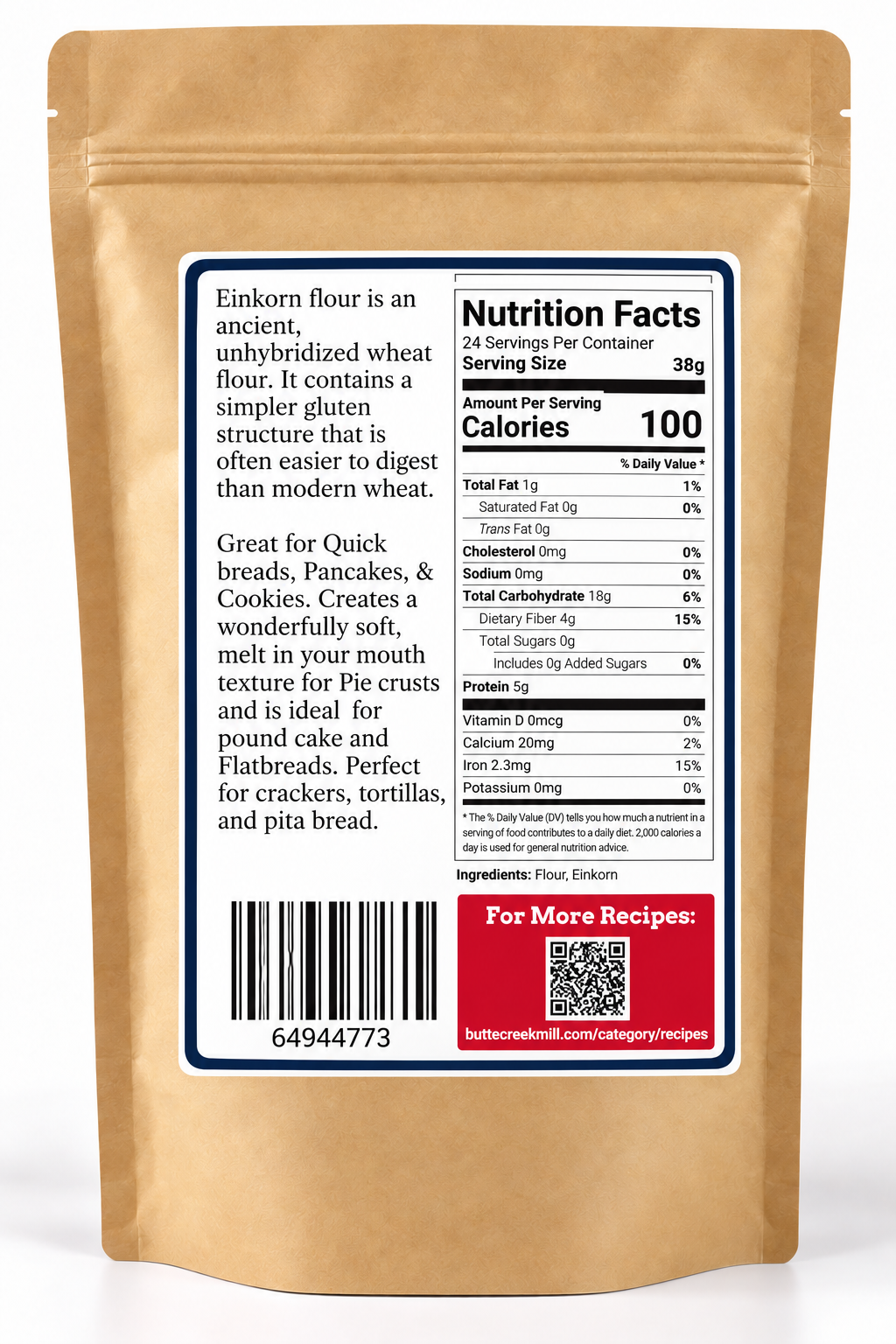 Stone Ground Einkorn Flour