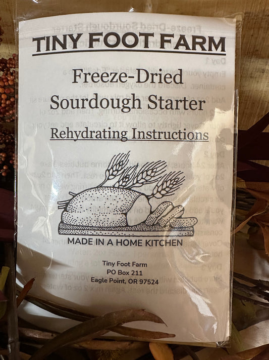 Tiny Foot Farm Freeze-Dried Sourdough Starter