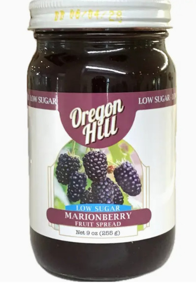 Oregon Hill Low Sugar Marionberry spread 9oz