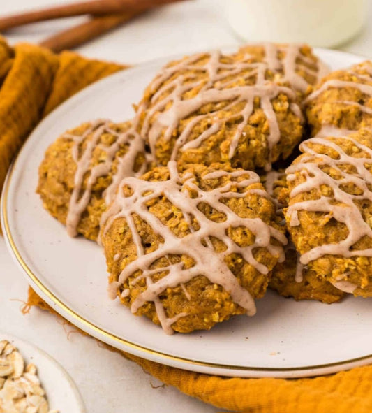 Pumpkin Spice Oatmeal Cookies