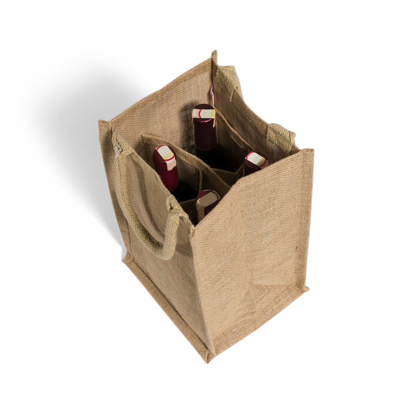 Jute Wine Bag - 2 bottle size