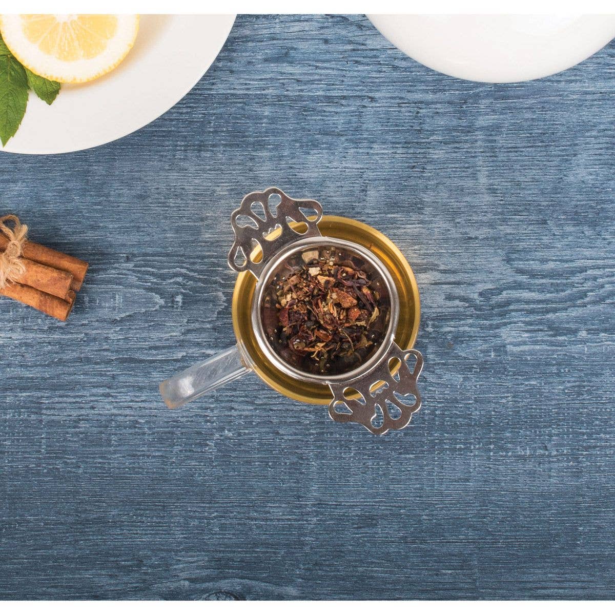 Stainless Steel English Tea Strainer for Loose Leaf Tea