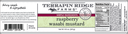 Raspberry Wasabi Mustard