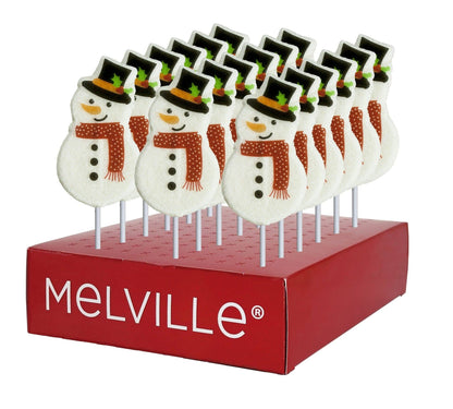 Sweet Holiday Snowman Lollipops: