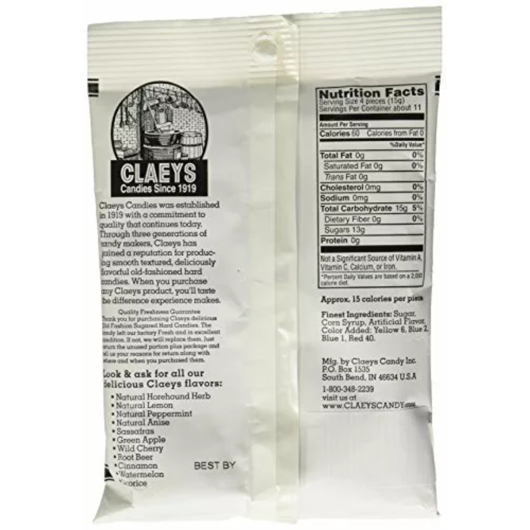 Claeys Old Fashioned Hard Candies - Licorice - 12 Ct.
