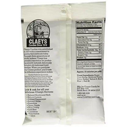 Claeys Old Fashioned Hard Candies - Licorice - 12 Ct.
