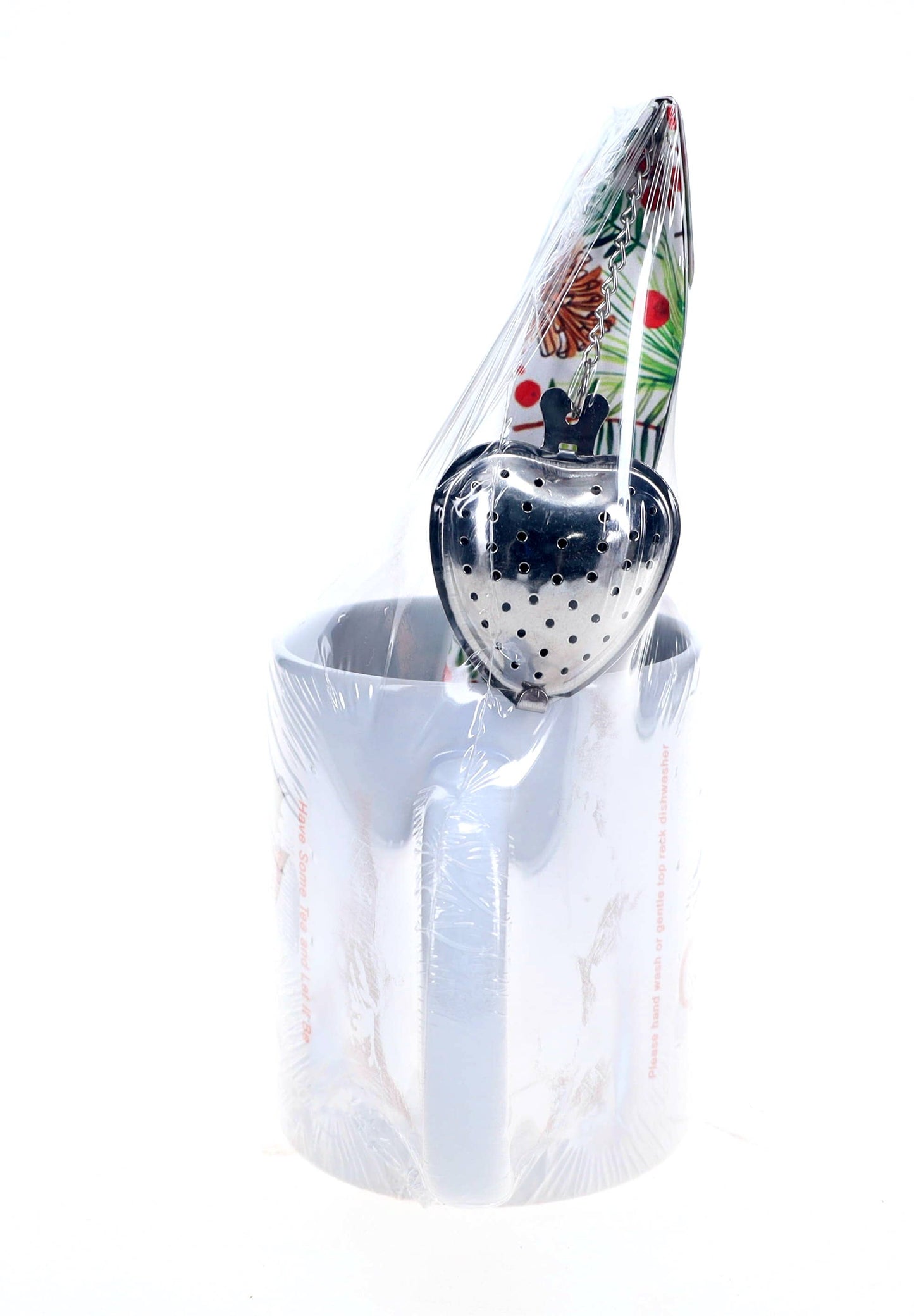 Holiday Spice Tea Mug with Matching Loose Tea Box, STRIANER