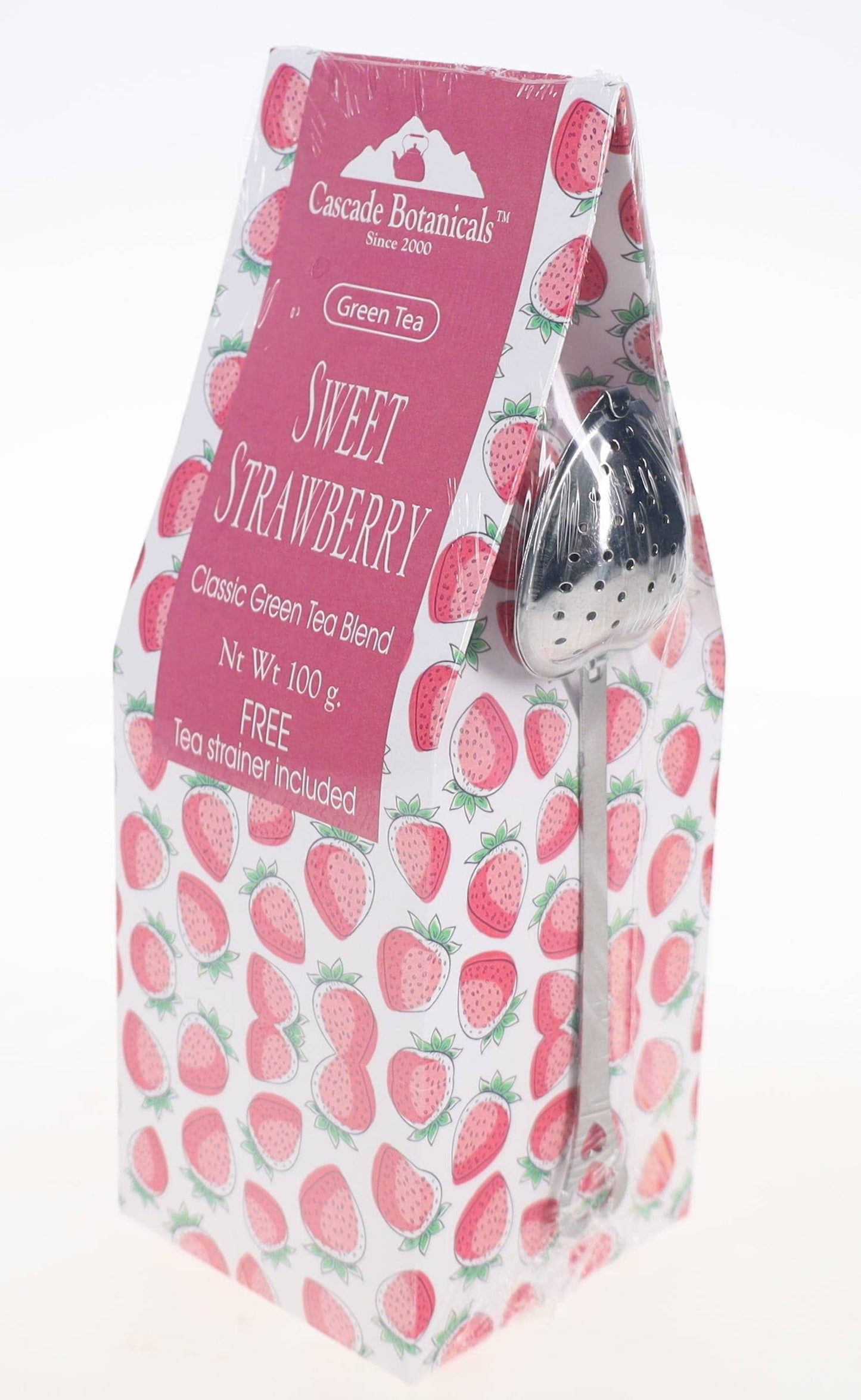 Green Loose Tea Gift Box, Classic Flavors, FREE STRAINER: Mango Green