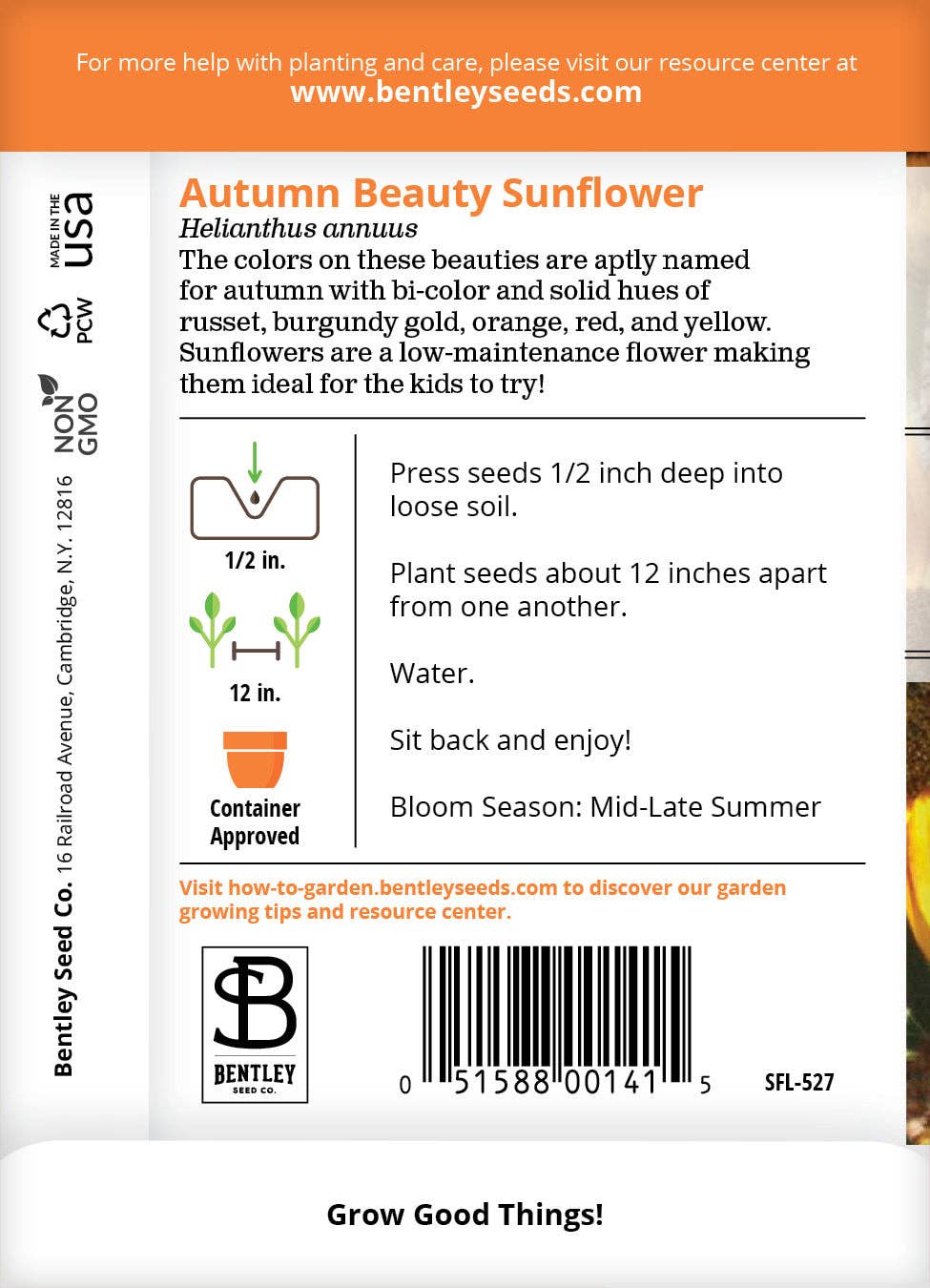 Sunflower, Autumn Beauty Seed Packets