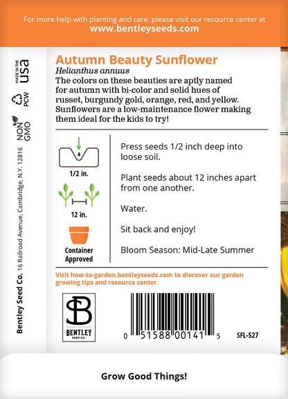 Sunflower, Autumn Beauty Seed Packets