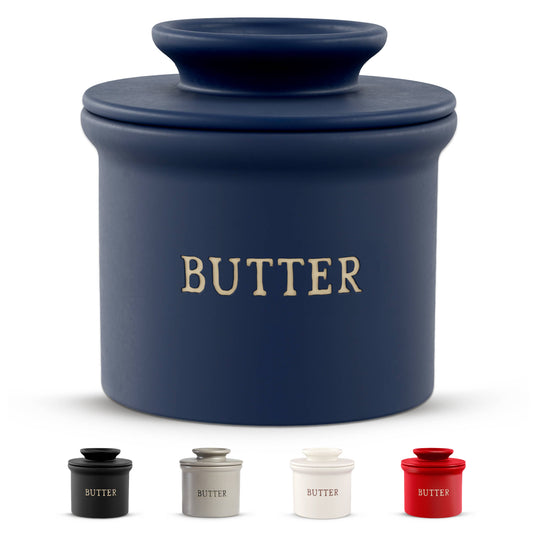 Kook French Butter Keeper Dish, Ceramic